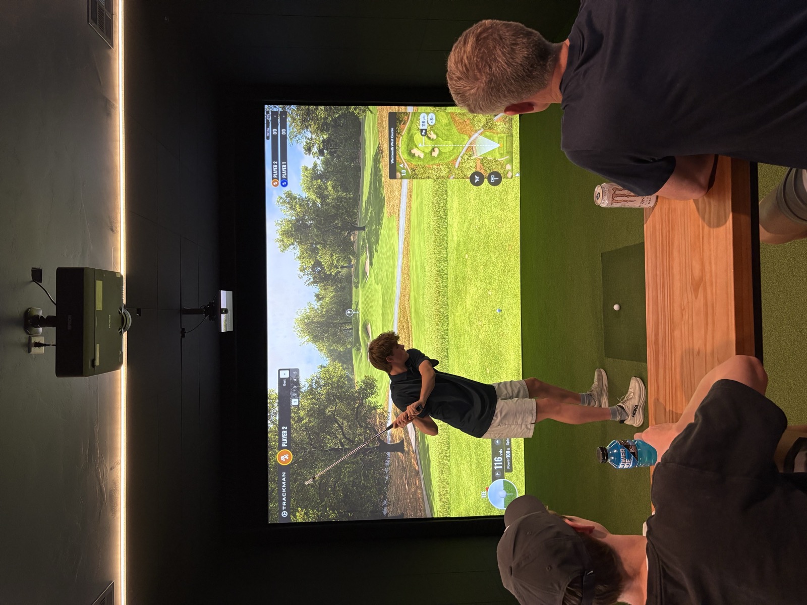 Family at Crushers Golf Lounge