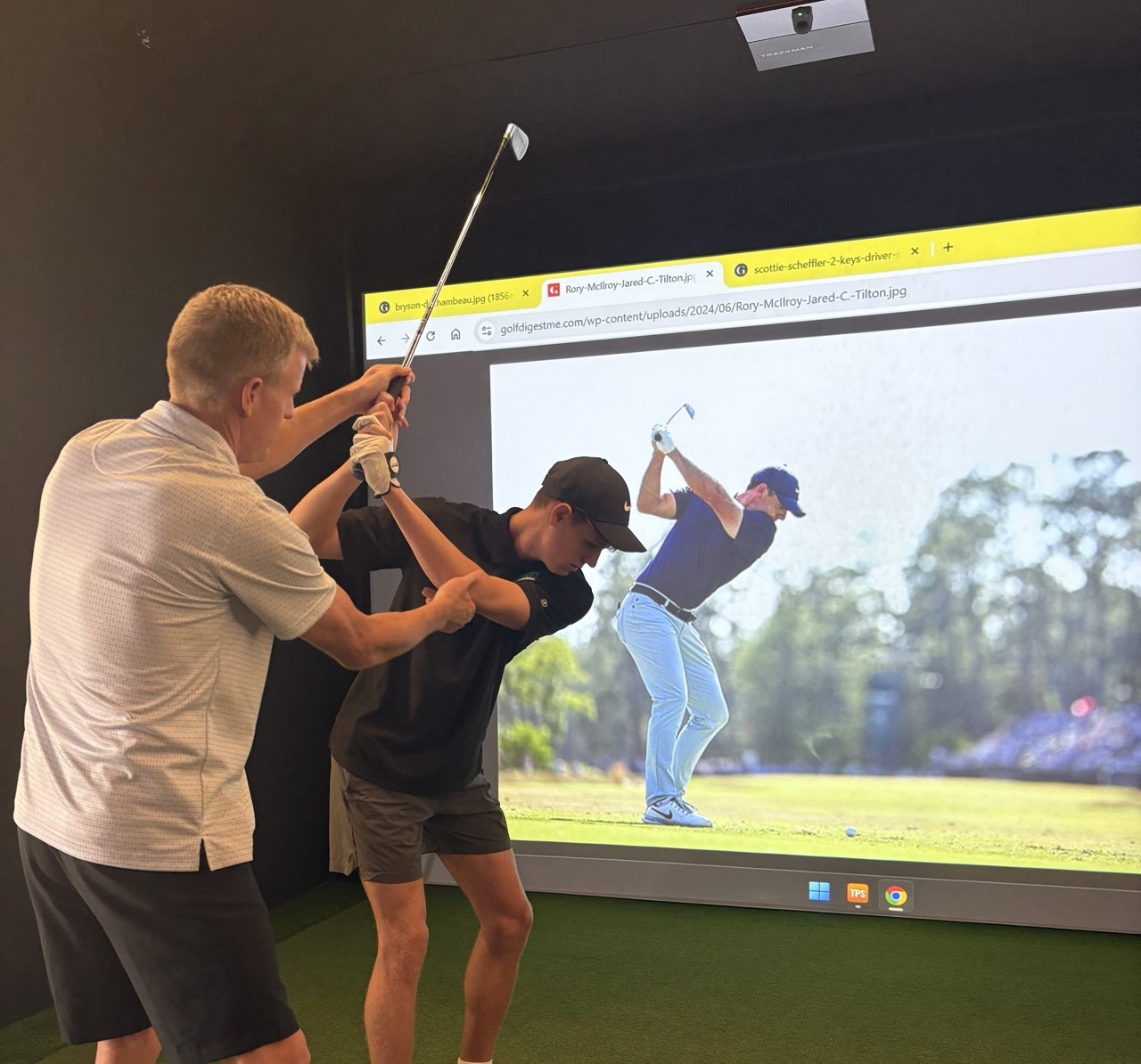 Swing comparison with Rory