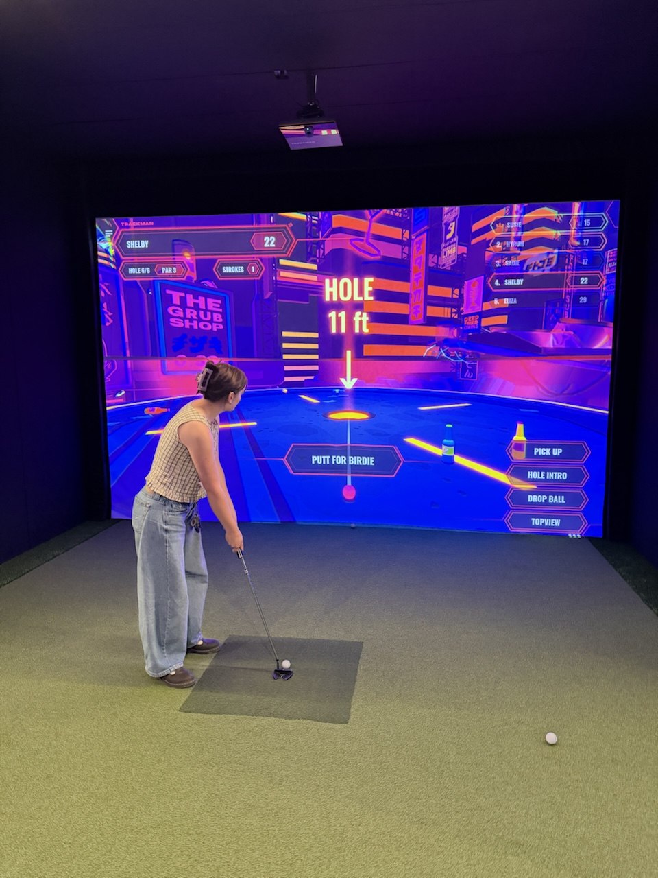 Mini golf game mode